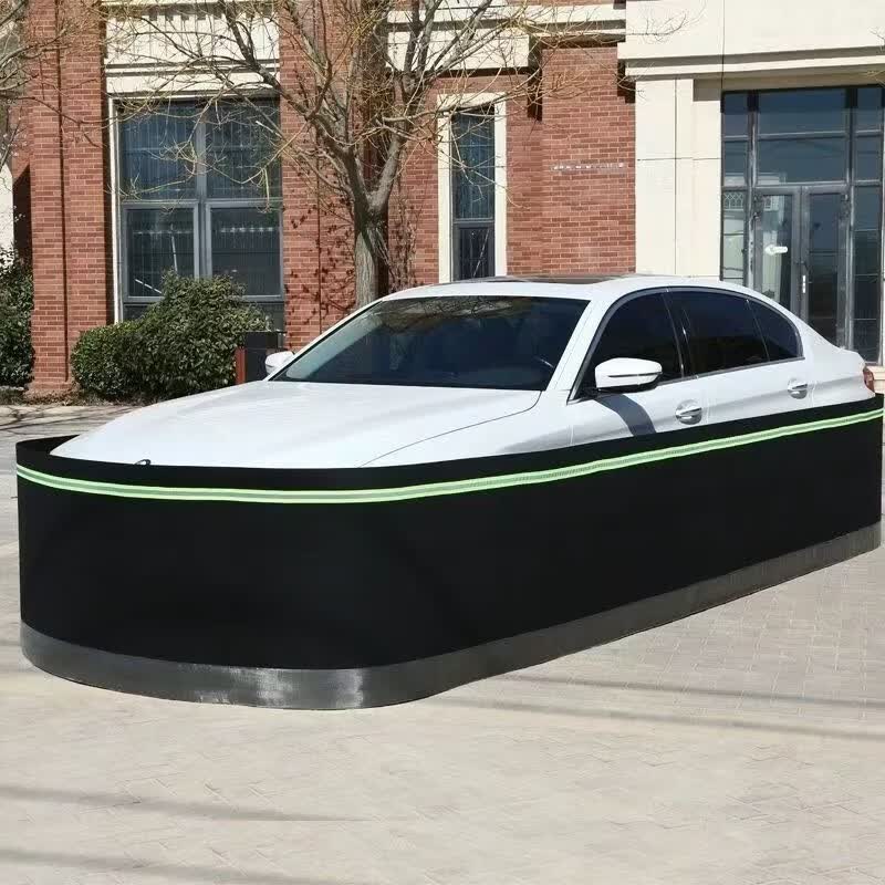 汽车防鼠围挡防划伤保护车漆防止老鼠进入发动机舱防鼠围栏 黑色缝制荧光条普通款【80厘米高 15米