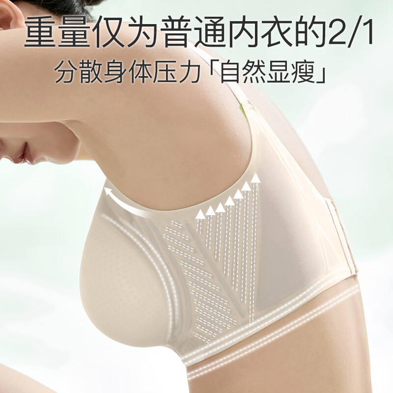 海狸嗨哩(McHiley)夏季薄款哺乳内衣大胸聚拢防下垂大码孕妇文胸产后喂奶专用女超棉 慕烟粉+慕烟粉 3XL(160-200斤/95C-100F)