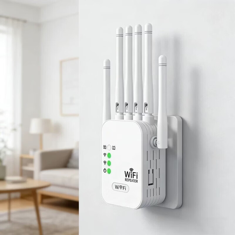 暻浪次日达】wifi信号放大器增强穿墙王中继器网络5g无线扩展网口三网通千兆双频 【高配5G六天线】千兆双频/穿墙王