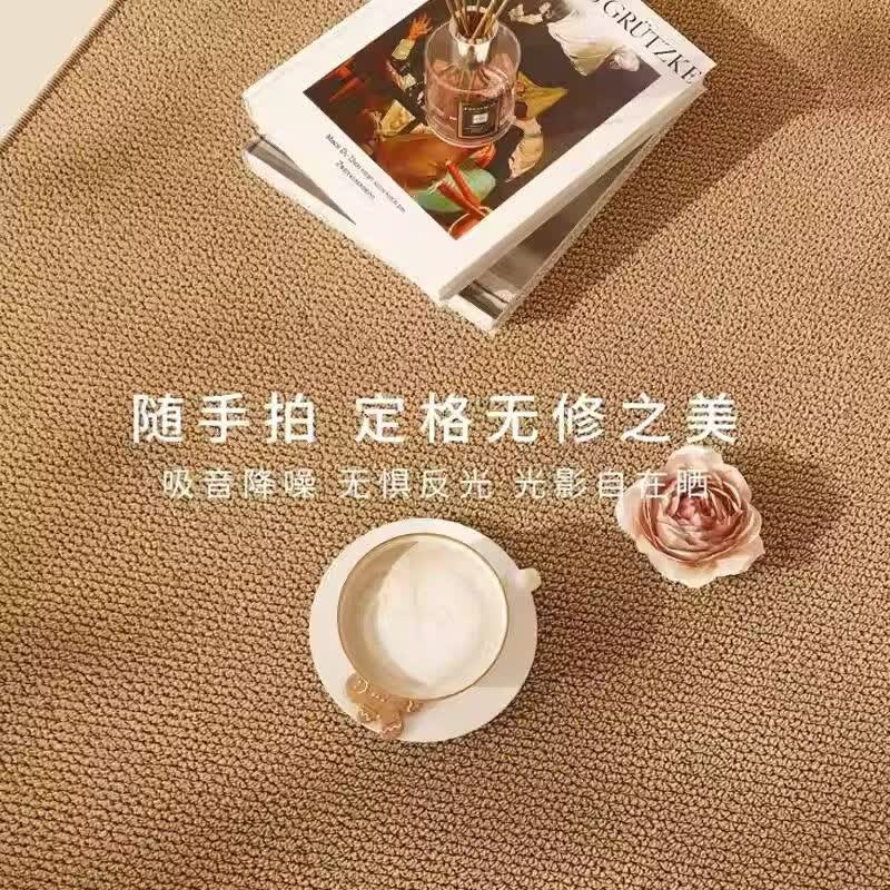 KAYE地毯客厅轻奢高级感卧室床边毯沙发茶几毯子仿剑麻大尺寸满铺地垫 BLQ-K仿剑麻-轻奢驼色 80X160cm