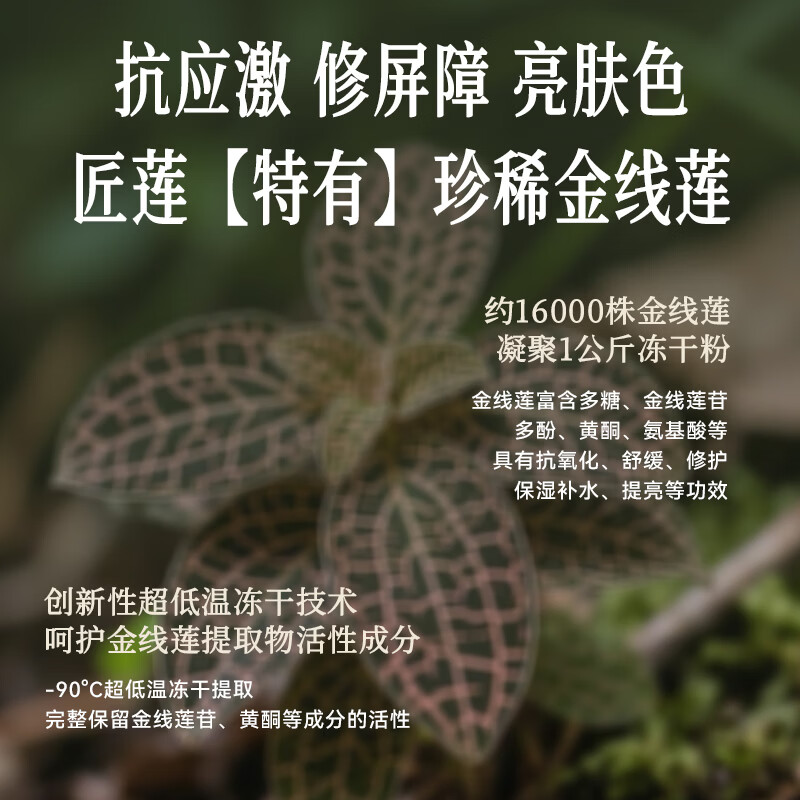 匠莲金线莲舒缓修护面膜修复贴 补水保湿敏感肌舒缓修护面部护肤品 【修护组合】金线莲精华液30ml+面膜25ml*5片