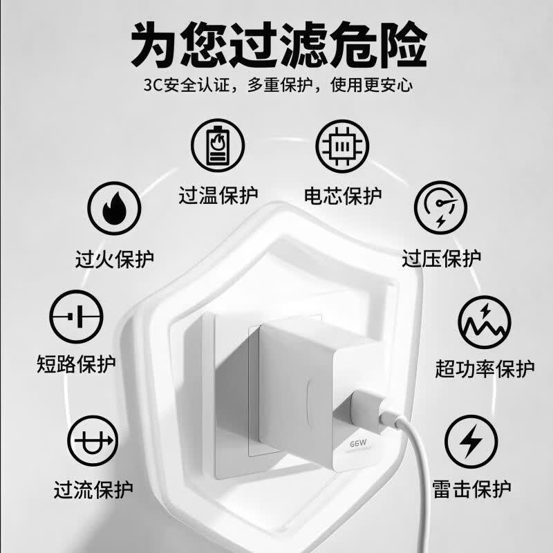 华为（HUAWEI）原装全能充电器66W/88W/100W/120W超级快充mate60/70/magic6/Pura70/60双口头6A快充线USB-C数据线 【100W双口套装】充电头+2.0米线
