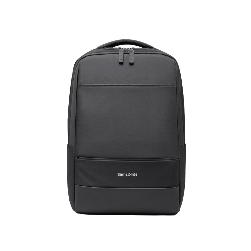 新秀丽双肩包电脑包14英寸男女背包书包 Samsonite商务旅行包TX6 黑色