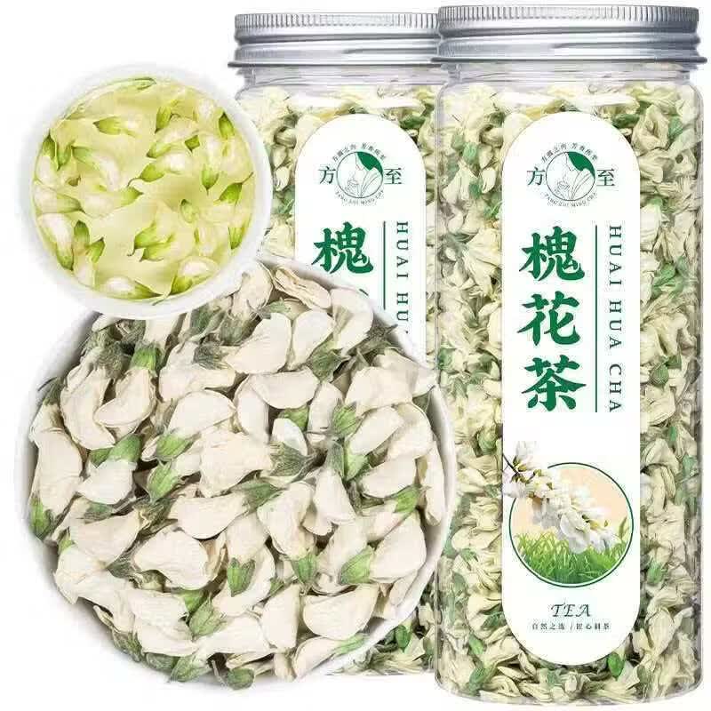 同仁堂特级陕西永寿新货槐花茶槐树干洋槐花中药材泡茶煲汤炒菜喝养生茶 精品槐花干含罐125g*4罐 125g*4罐