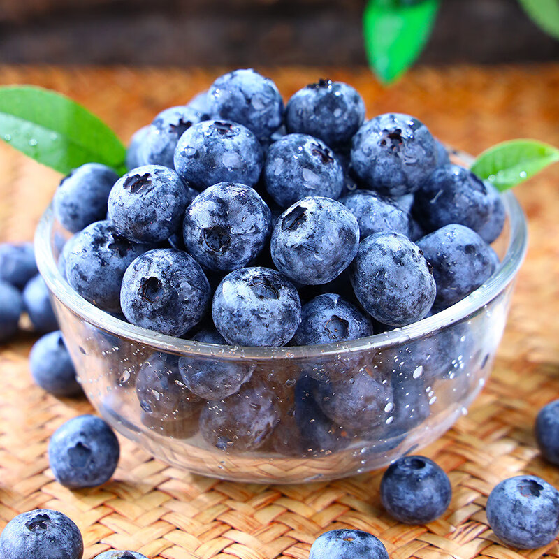 宗靖鲜云南花香蓝莓新鲜果【多地次日达】 孕妇应季国产水果礼品物盒 8盒装【单盒100-125g】 12mm+【尊选好果】