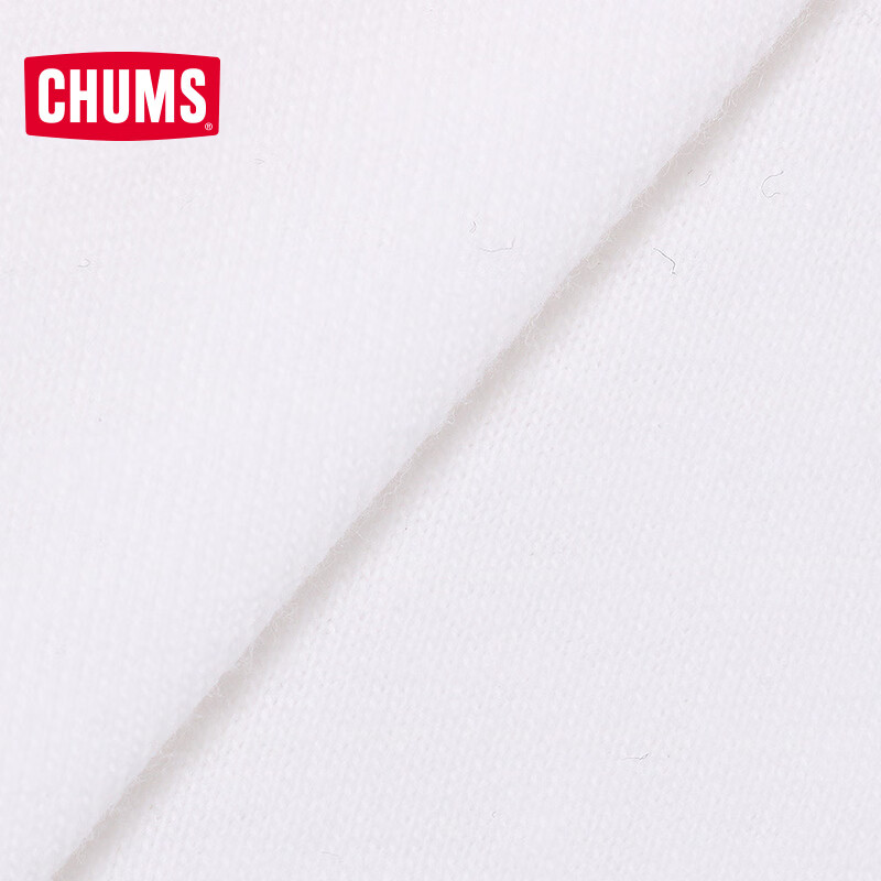 CHUMS洽洽鸟短袖T恤户外运动休闲男女款休闲简约复古撞色包边CH01-2708 CH01-2708-W049 M (170)