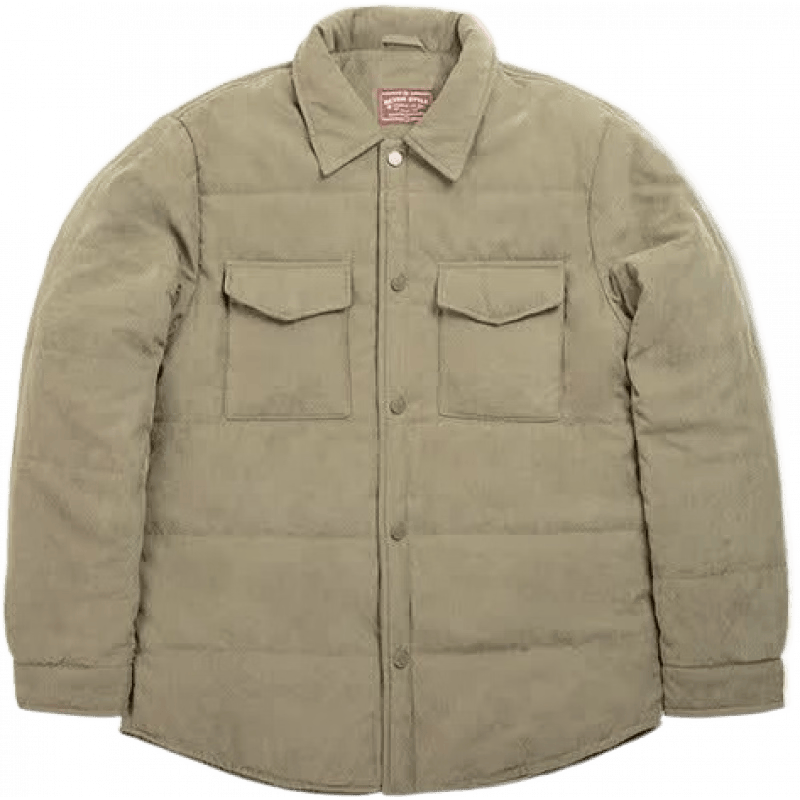 馬登 MADEN新品工裝 美式休閑雙面桃皮絨棉衣親膚保暖加厚棉襖短外套男秋冬 軍綠色 S