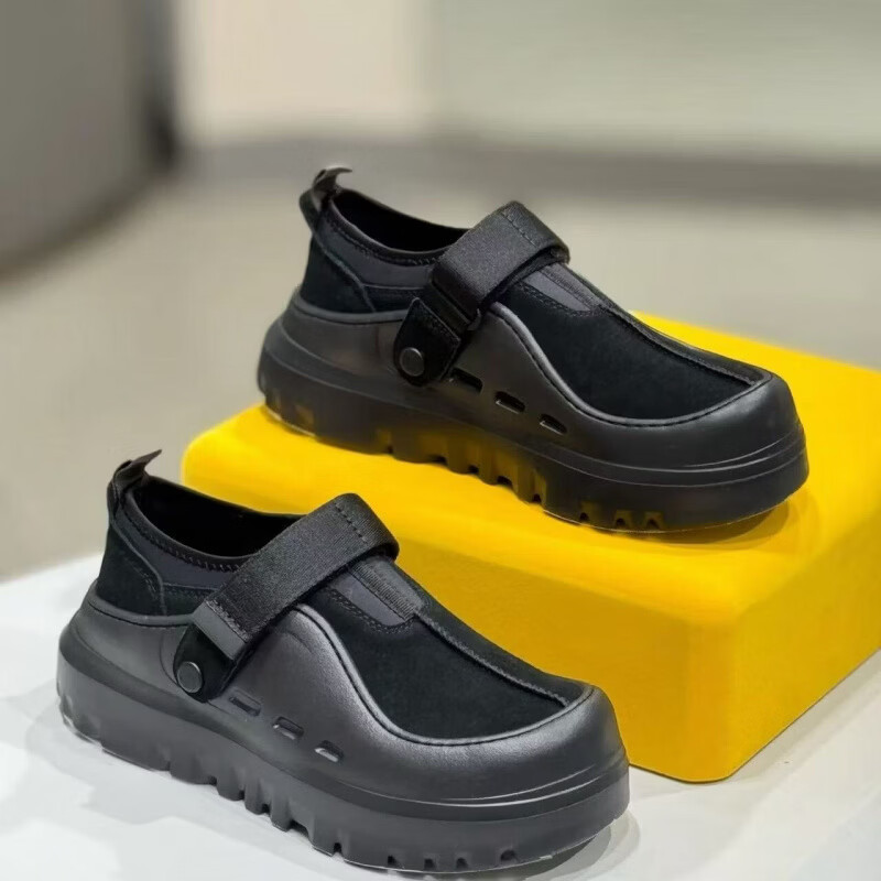 UGG EVERSHEEPSKINS2026新款夏季女士魔术贴塔斯曼王一博同款低帮彩壳男鞋厚底休闲鞋 UGG同款黑色 45 京东折扣/优惠券