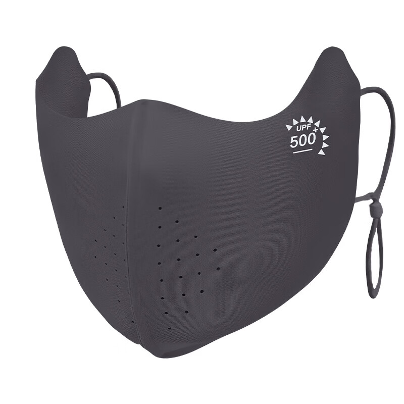 羽小朵面膜防晒口罩女防紫外线高颜值遮阳防护透气骑行冰丝面罩拍1发5 黑色 拍1发5 锦纶原纱/UPF50+