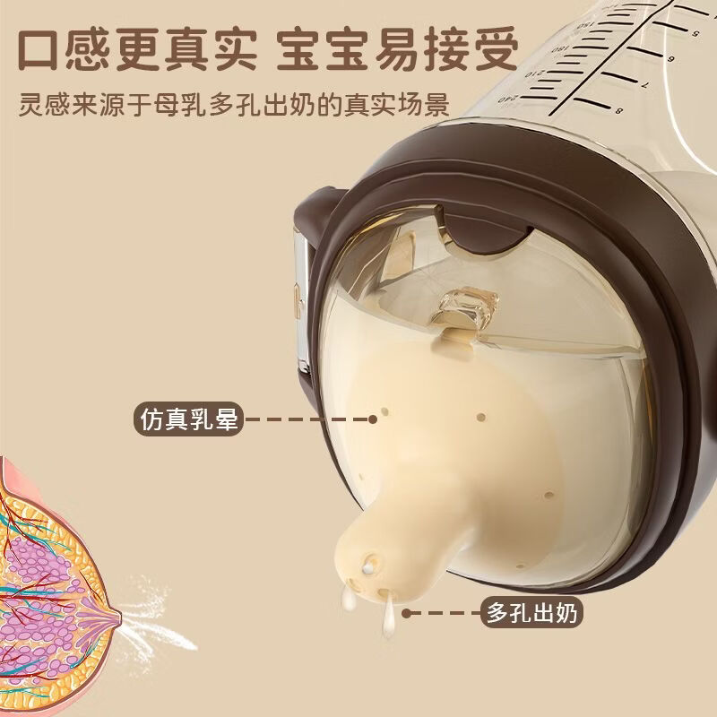 A 2奶瓶PPSU翻盖学饮杯吸管奶瓶1岁以上大宝宝直饮杯喝水杯婴儿 咬吸水嘴+240ml （不带把手） 12月+