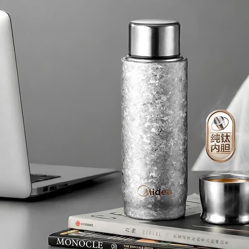 美的（Midea）水壶 钛杯水杯防烫一体无缝内胆电水壶壶盖分离 0.42L 0.42L
