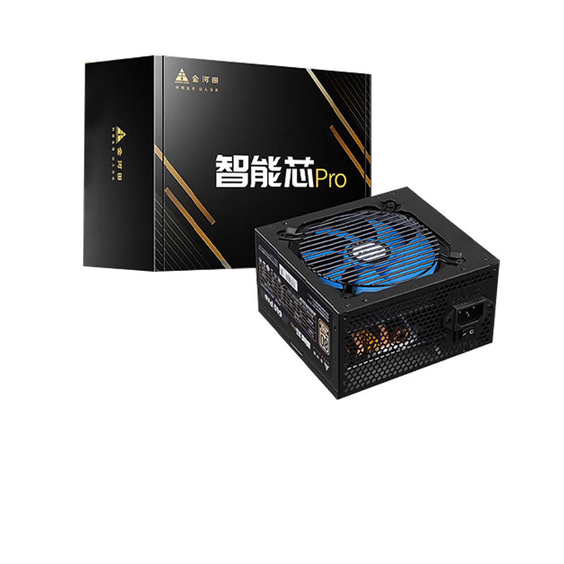 金河田（Golden field）智能芯680PRO 580PRO电源 500W台式机电源 电脑电源 主机箱电源额定400W电源 铜牌认证 智能芯580PRO铜牌 额定400W