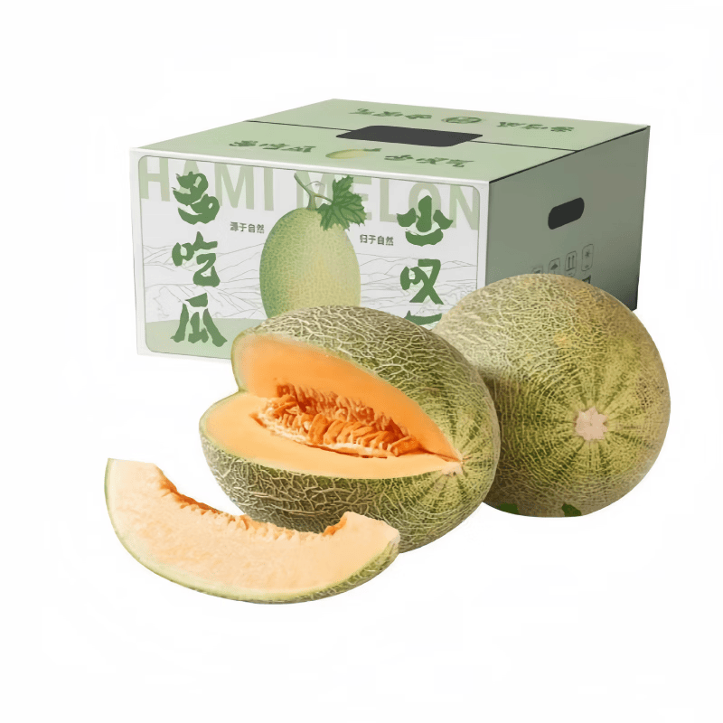 【顺丰快递】正宗新疆哈密瓜甜瓜西周蜜25号网纹瓜整箱新疆直发 【尊享装】8-9斤  2-3枚【顺丰快递】