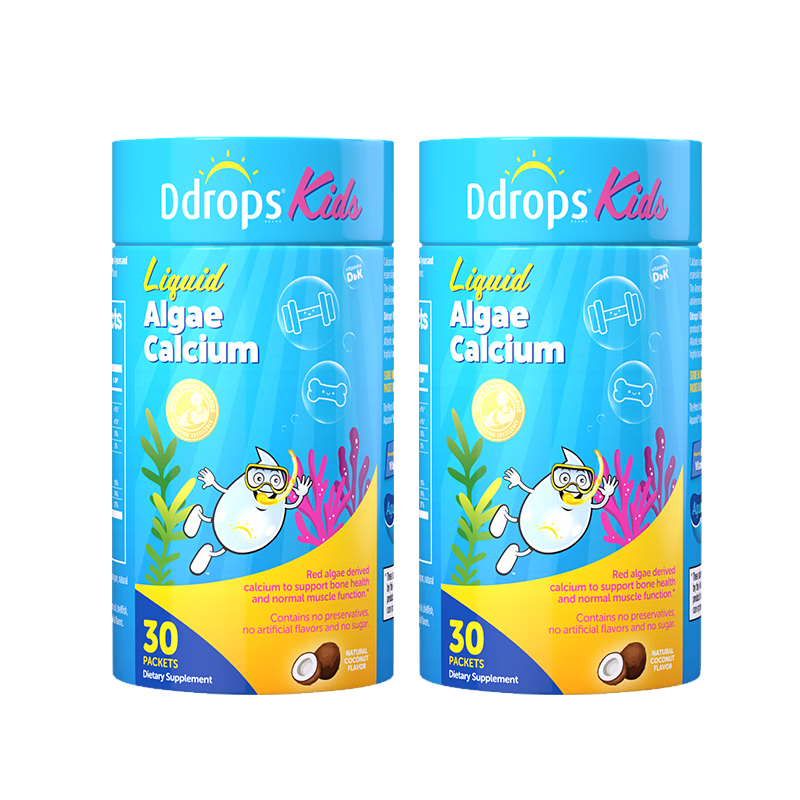 Ddrops��׿˼ Ӥ�׶�ͯά����D3�μ� 6�������� 30��*2�� ����˫�� ��þп 244Ԫ