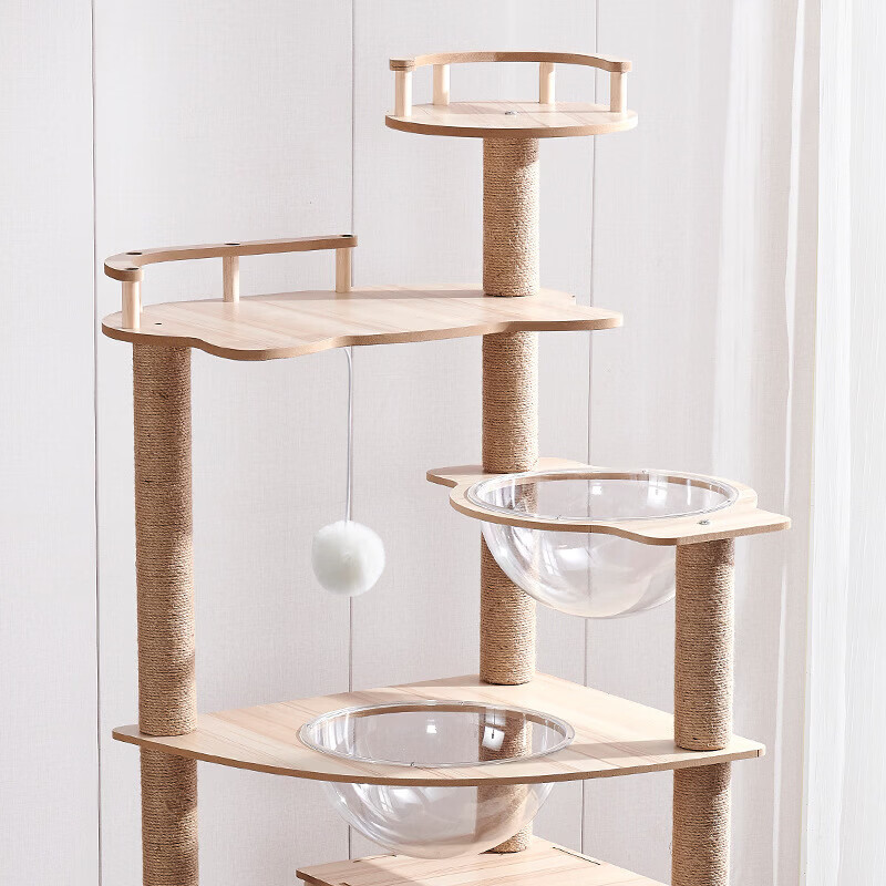 乐妃一件代发猫爬架猫窝猫树一体大型别墅猫架猫抓柱猫用品 n18 如图