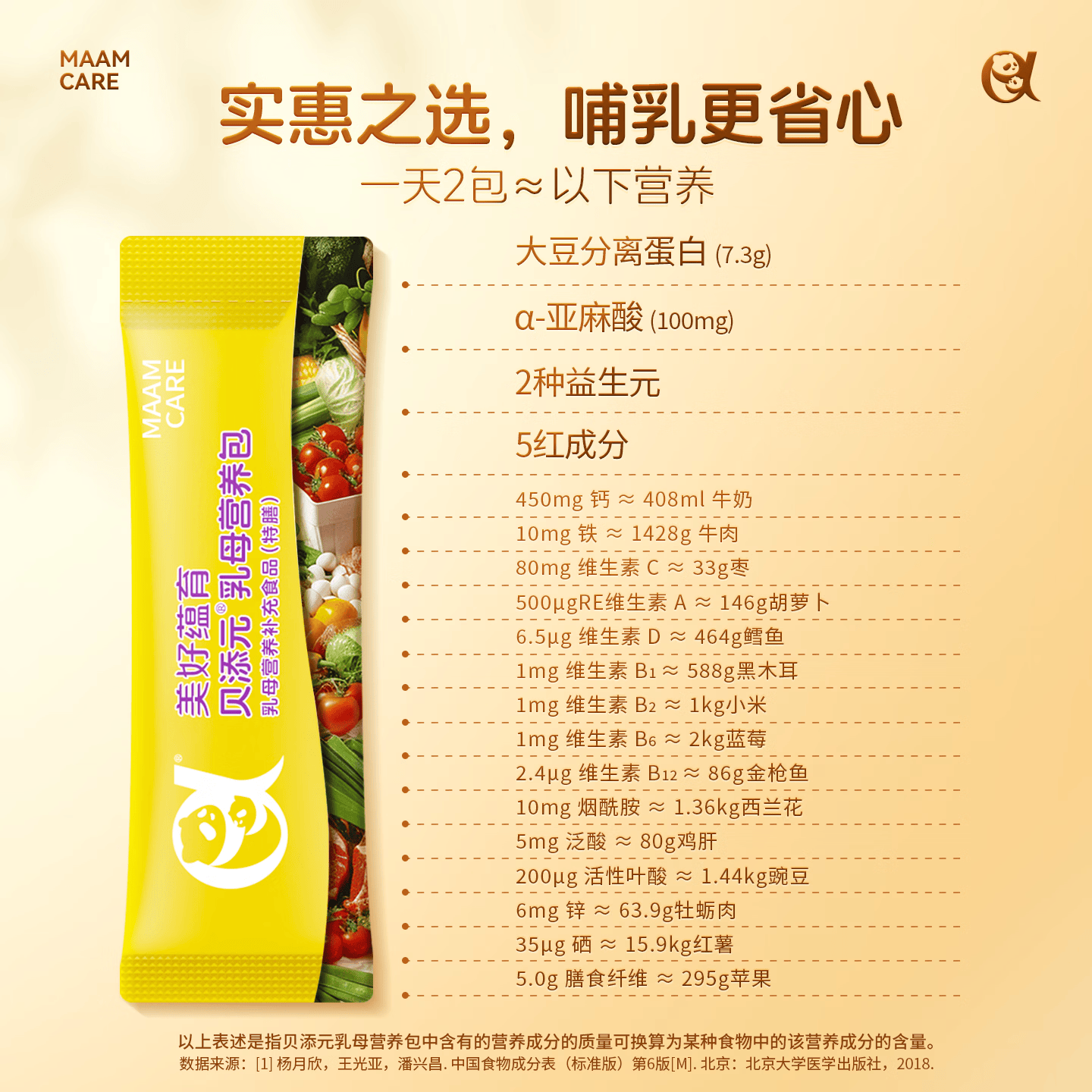 美好蕴育贝添元乳母营养包产后妈妈催奶宝母乳量进阶低脂五红粉月子营养品 3盒
