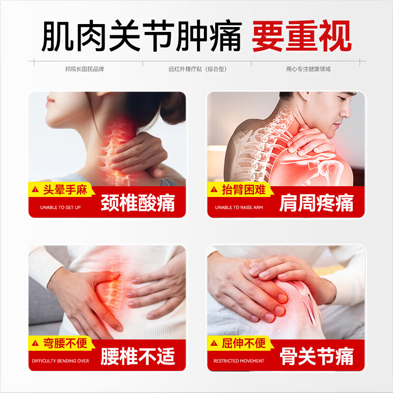 邦院长远红外消炎止痛贴综合型适用腱鞘炎肩周颈椎膝盖疼痛贴膏滑膜炎 3盒【巩固装98%顾客选择】