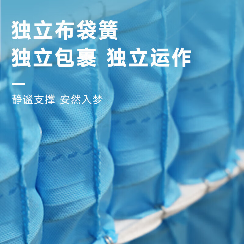 丽曼俪云系列89 直立三边软床垫 乳胶凝胶记忆绵 独立袋装弹簧1.8x2米 TMA89（软）28cm厚【乳胶凝胶记忆绵双重减压】 1.2米*2米