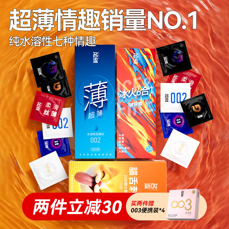 名流避孕套超薄玻尿酸润滑安全套套螺纹颗粒女性秒喷66只计生用品byt