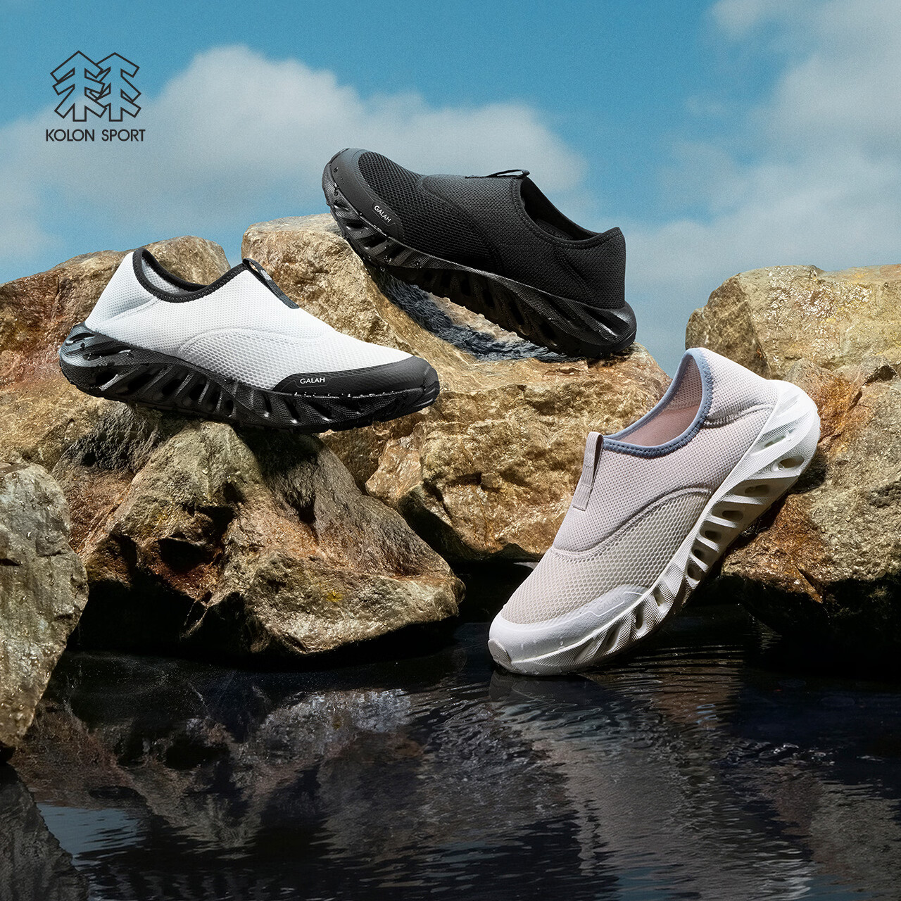 KOLON SPORT/可隆户外溯溪鞋 吸湿速干透湿抓地GALAH 2 SLIP-ON鞋