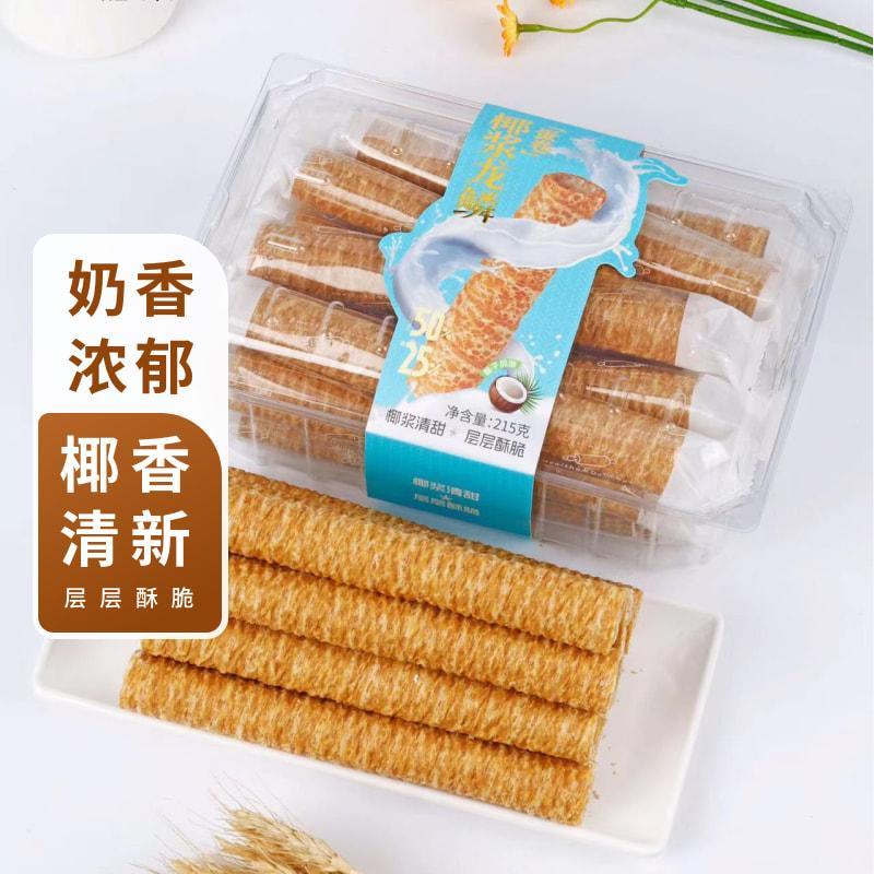 OLE椰浆龙鳞蛋卷(椰子风味)215g顺丰快递