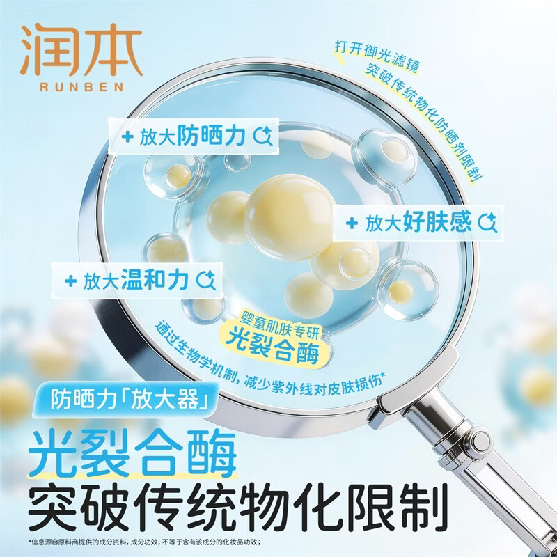 润本防晒小蓝瓶儿童防晒啫喱宝宝防晒霜冰沙防晒霜防紫外线防晒乳 10ml 1支 儿童生物防晒乳【体验装】