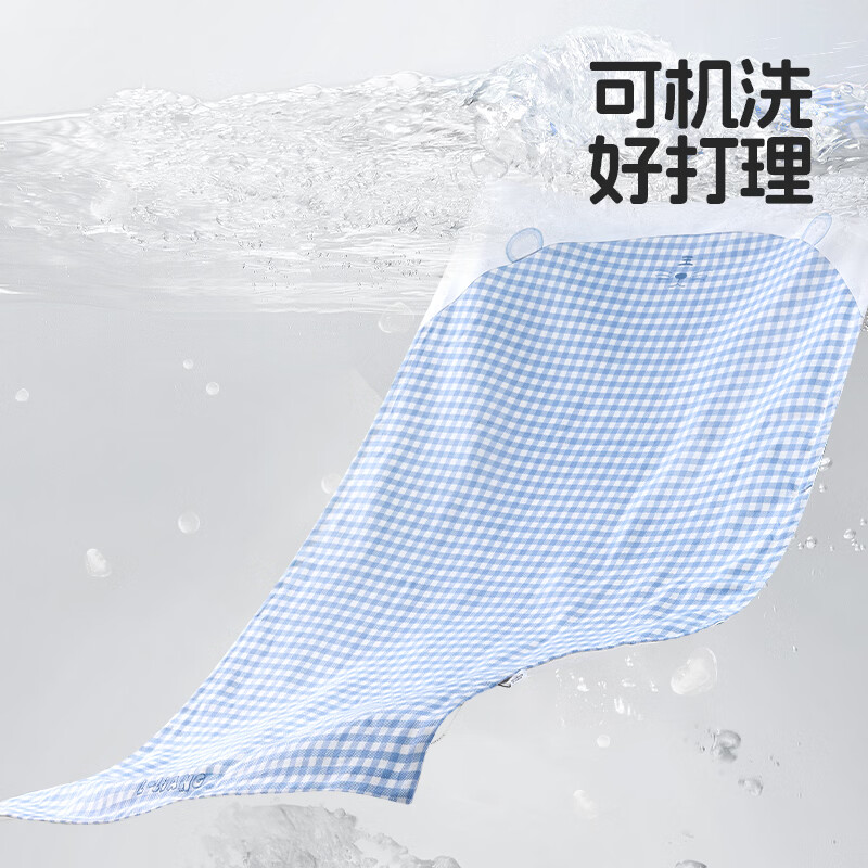 良良 婴儿天丝苎麻凉席宝宝儿童床幼儿园午睡席凉而不冰 【天丝苎麻】格秀灰-100*56cm 天丝苎麻