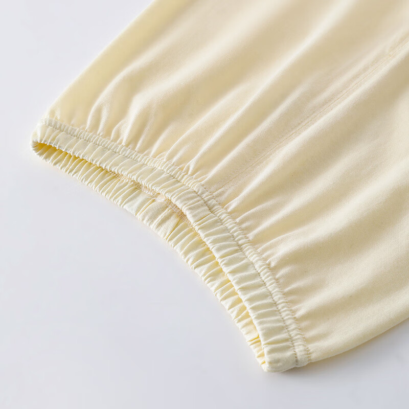 wua·wua儿童睡衣男女宝宝夏季空调服婴儿纯棉长袖长裤家居服套装 黄+粉-更划算 110