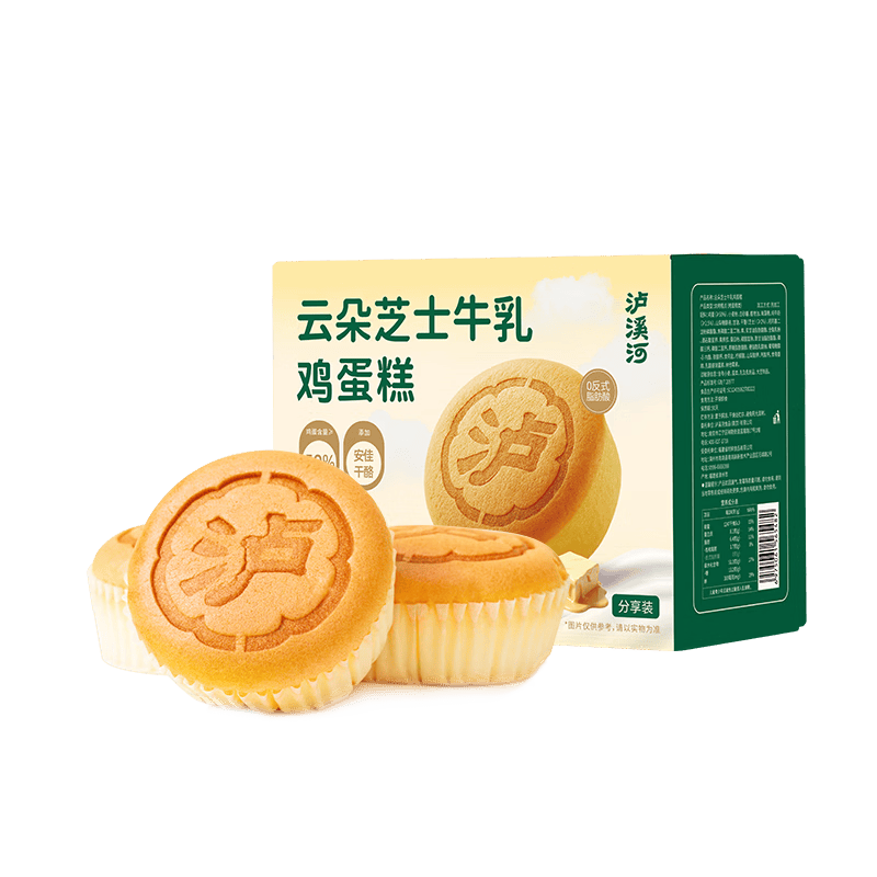 泸溪河云朵芝士牛乳鸡蛋糕430g 面包乳酪蛋糕点心桃酥饼干休闲早餐零食
