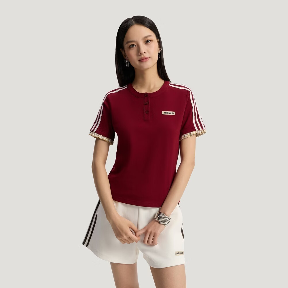 阿迪达斯（adidas）【滔搏运动】三叶草女子运动休闲短袖T恤KU9393 KU9393 S