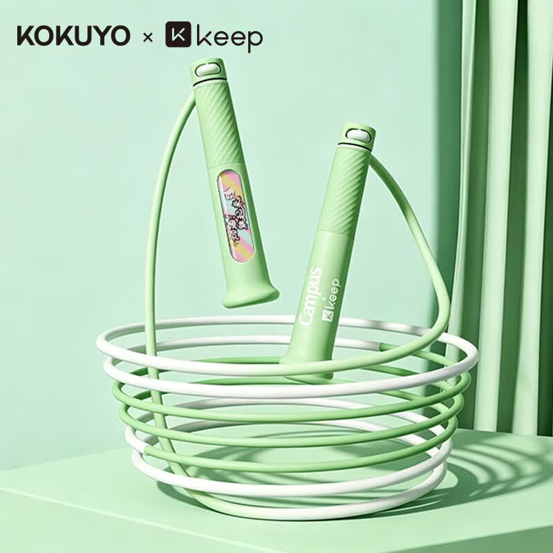 Keep国誉KUKOYO联名款儿童小学生专用跳绳不打结考试提速快分段式 粉色（儿童小学生专用） 送挂绳器和网袋