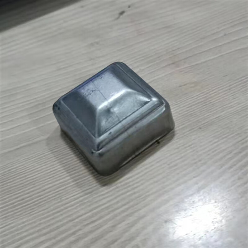 画萌铁艺配件方管盖帽镀锌铁皮冲压锌钢围栏护栏装饰盖方管顶盖堵头