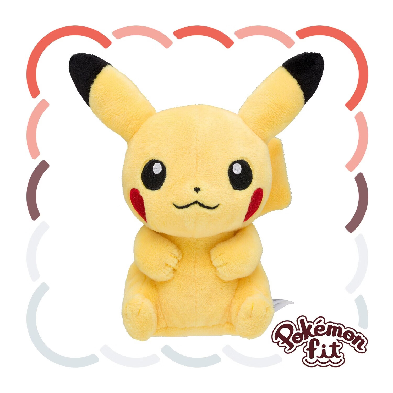 宝可梦正版【礼物】pokemonfit口袋毛绒玩偶玩具公仔皮卡丘潮玩周边娃娃 【正版宝可梦】皮卡丘 12 x 12 x 8 cm 【假一赔十 急速发货】(日版彩牌-原装原版)