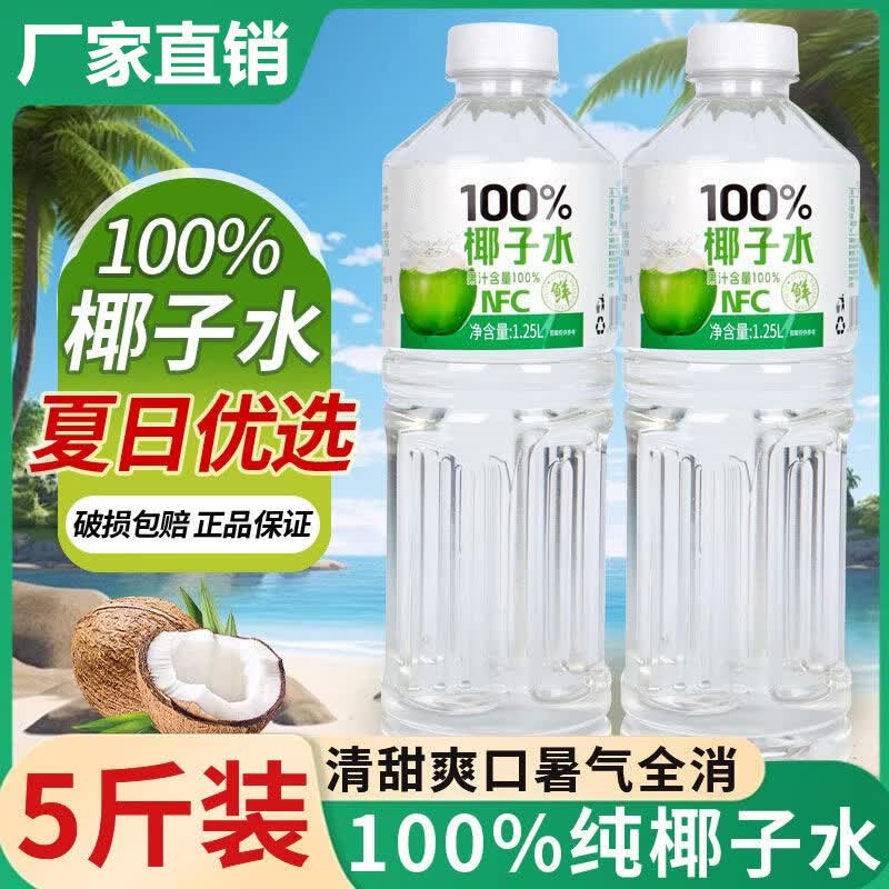 其他家【1.25L*2瓶】椰子水整箱大瓶装0添加剂0脂椰汁新日期 1.25Lx2瓶【0添加】