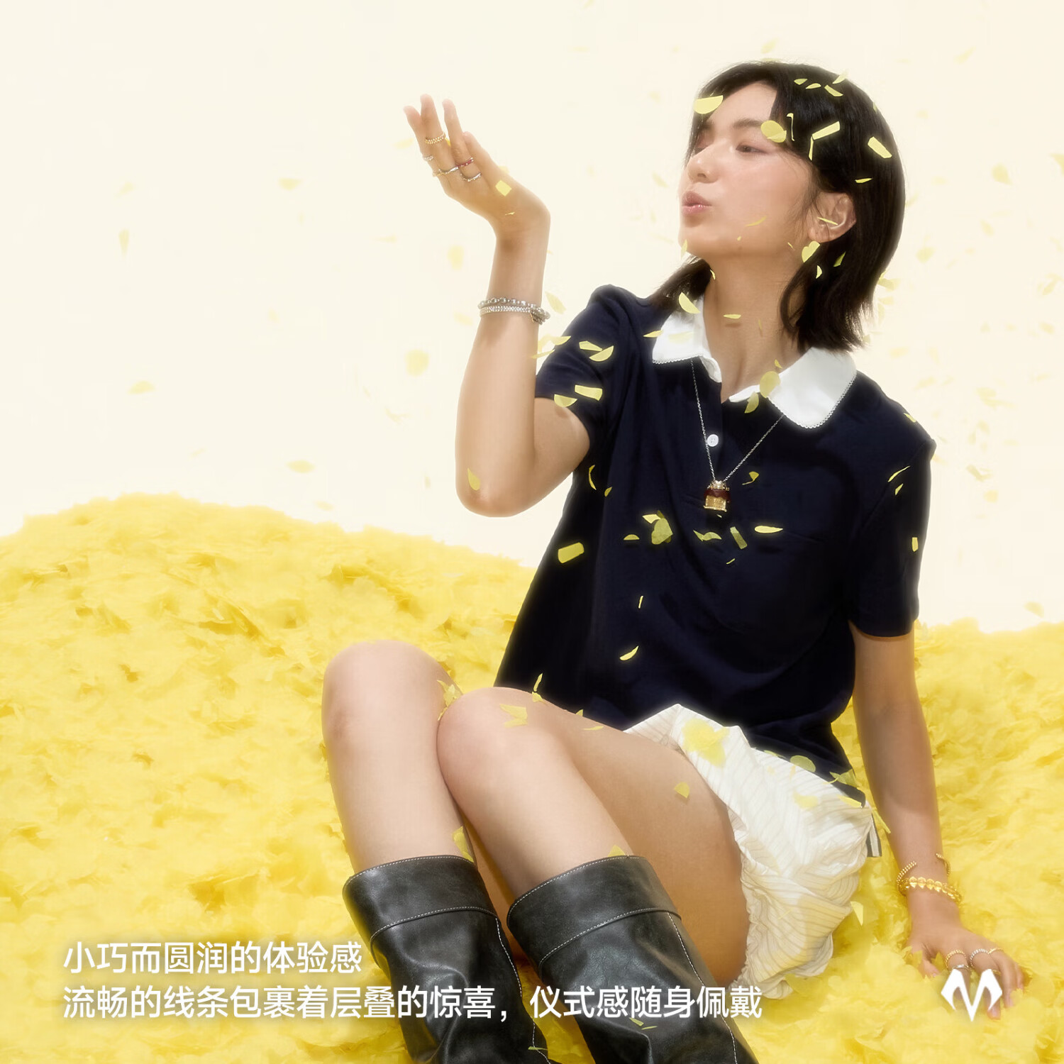 BABAMA TIDE【生日礼物系列】吊坠项链锁骨链情侣男女520情人节礼物送女友 秘密千层项链-醇香巧克力