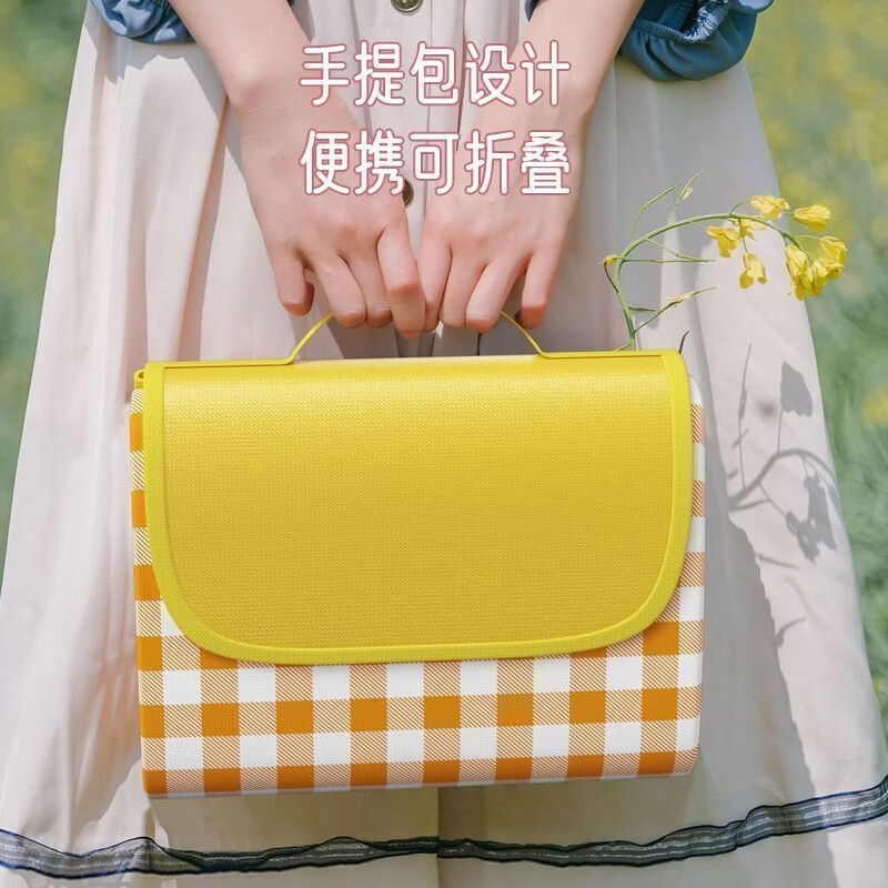 靠森（Kaooseen）户外防潮垫加厚餐垫露营野外防水草坪帐篷一次性餐垫 【1.5*2米】围坐4-6人便携户外野餐垫