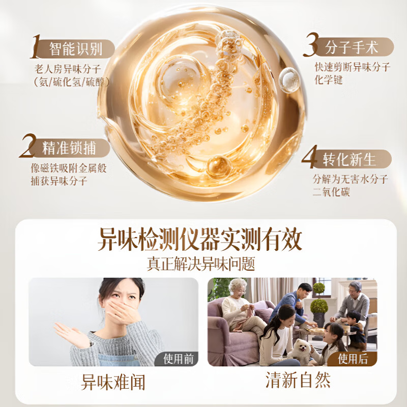 ZYUO日本老人除味剂室内老人卧室被子去尿味家用喷雾空气清新房间厕所 一瓶【试用装】净味留香 清新空气老人卧室净化空气