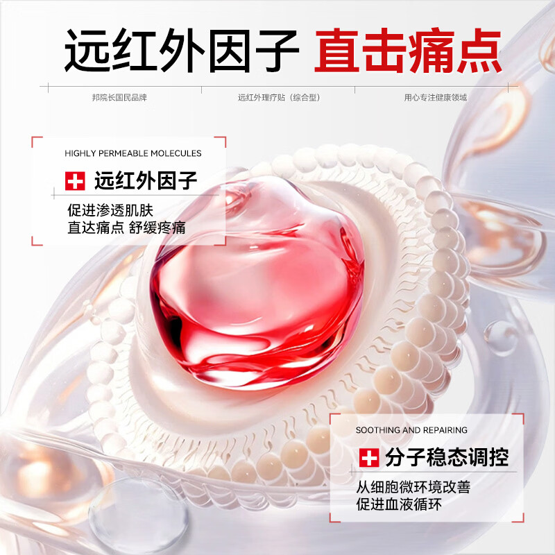 邦院长远红外消炎止痛贴综合型适用腱鞘炎肩周颈椎膝盖疼痛贴膏滑膜炎 3盒【巩固装98%顾客选择】