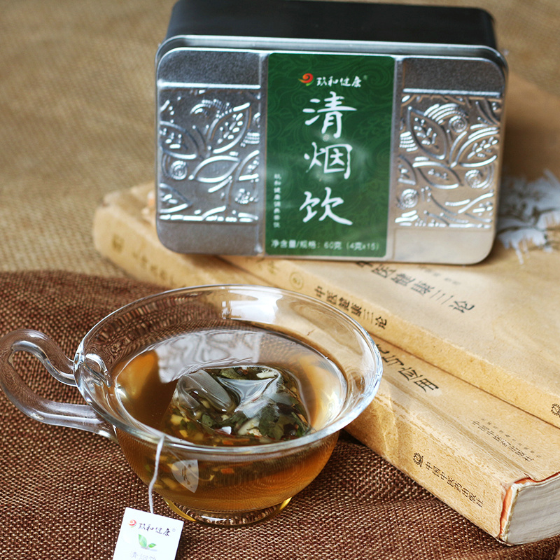 玖和健康清烟饮肺润茶鱼腥草胖大海蒲公英吸烟者清润咽喉可以喝