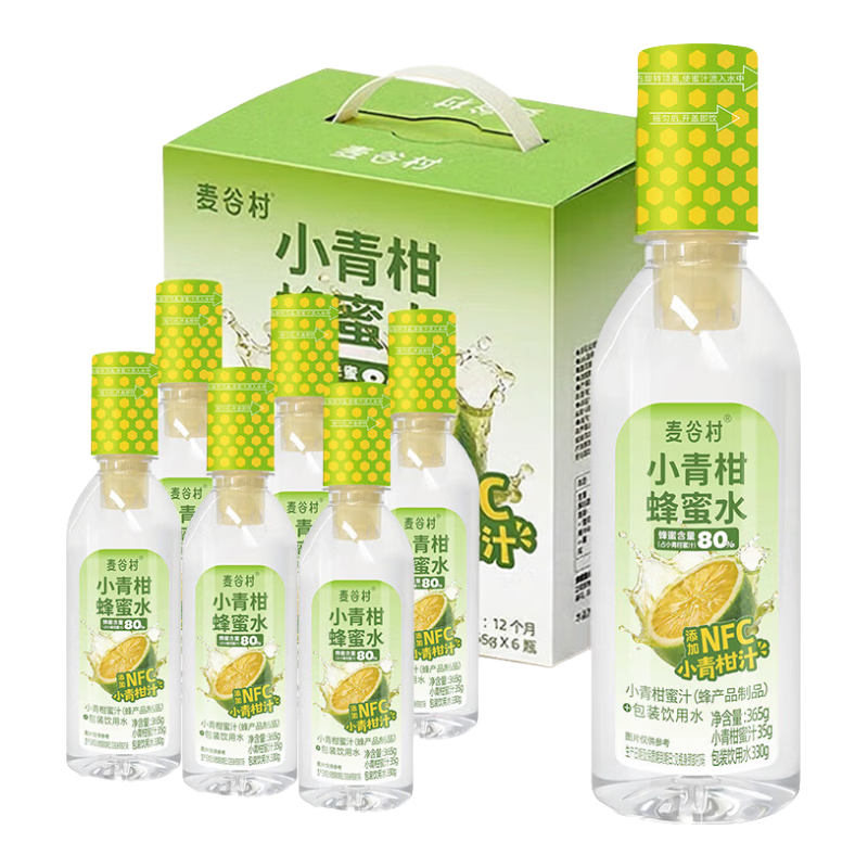 ��ȴ� С��̷���ˮ 365g*6ƿ ���� 0֬NFC��ζ����֭ 23.9Ԫ