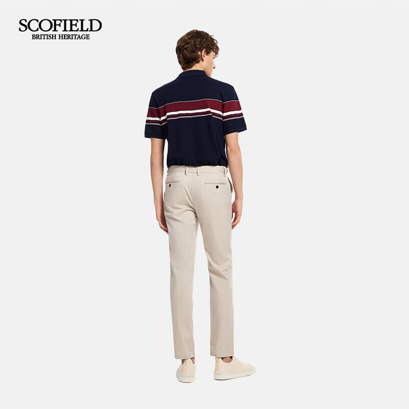 Scofield男装26年夏季新款商务通勤100%翻领休闲短袖舒适POLO衫男 藏青色 2XL (185)