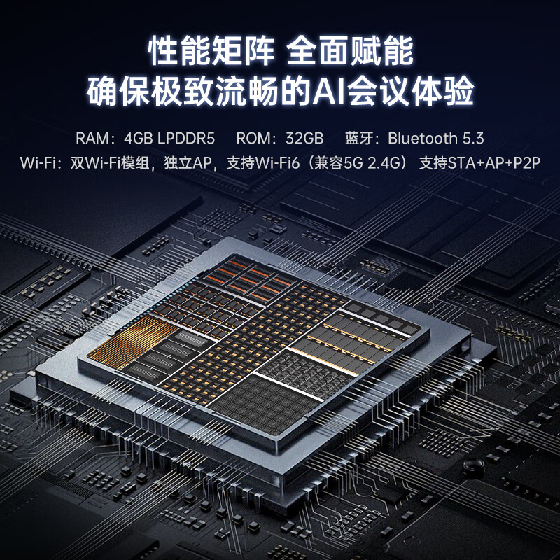 成者会议星bot20视频会议摄像头全向麦克风 无线投屏会议拾音器音响一体机 会议室专用AI会议主机 会议星Bot20【AI会议主机】