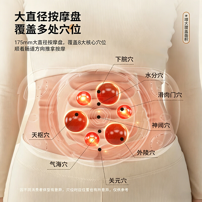 乐凯龙腹部按摩器砭石揉腹仪促进胃肠道蠕动排便秘全自动揉捏艾灸加热敷揉肚子神器礼物送妈妈减赘肉燃脂 30天免费试用【双向砭石揉捏按摩热敷】TY-820