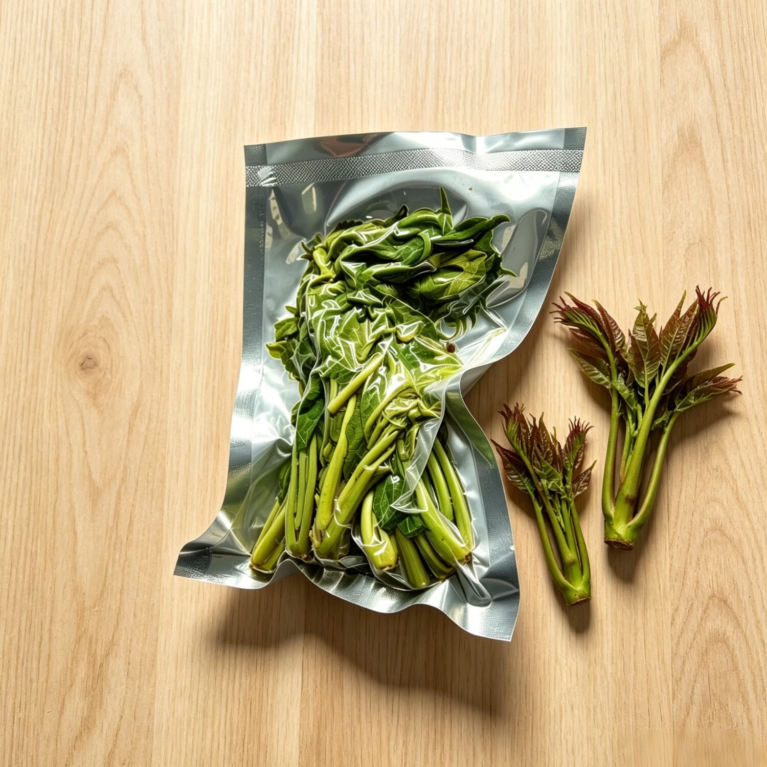 香椿芽新鲜速冻开袋即食26年新货野生真空包装头茬香椿250g/袋 头茬香椿250g*2袋
