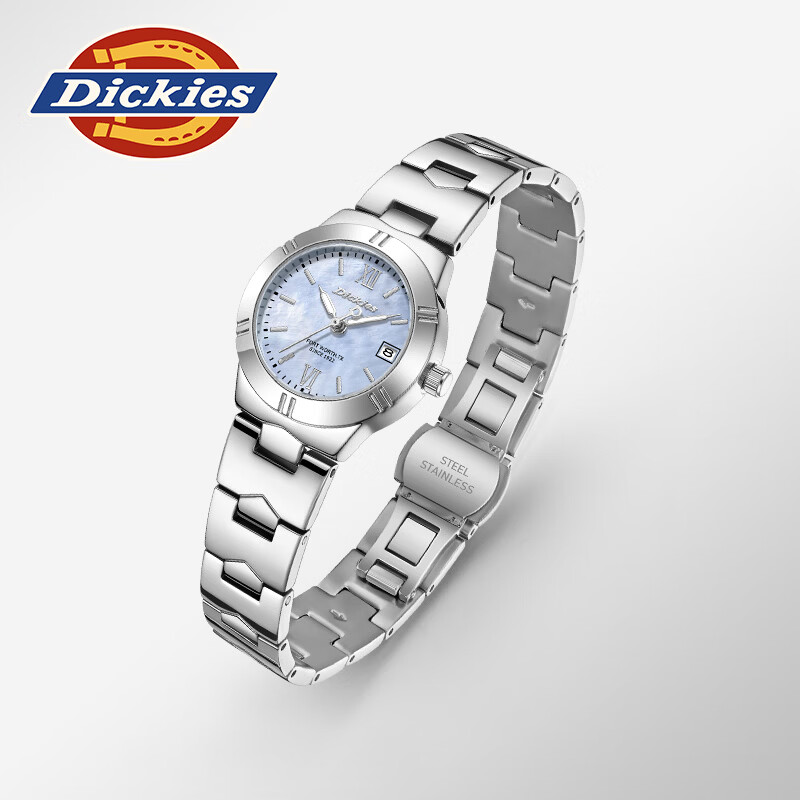 Dickies手表女表时尚百搭石英表新款ins轻奢小众腕表简约女送女生日礼物 250F60LYXCL-775DS-2SSY