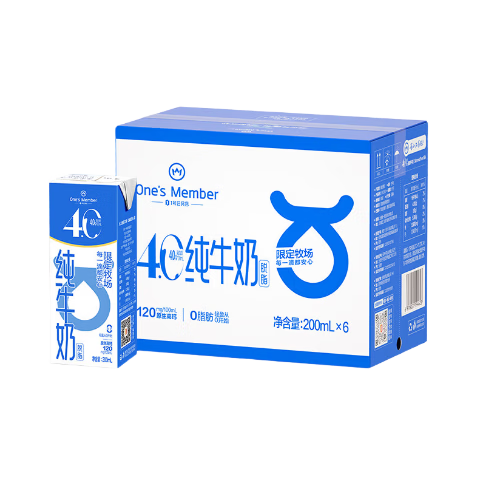 One's Member 4.0 ��֬��ţ�� 200ml 6�� 9.9Ԫ�������ã�