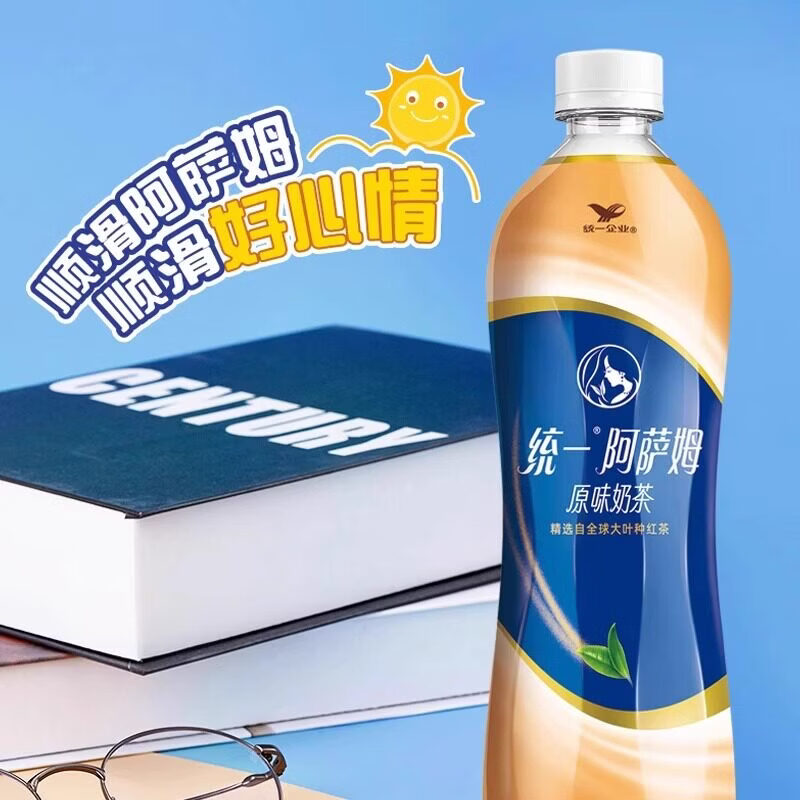 富瑞石阿萨姆奶茶经典原味500ml*3瓶装原味即饮奶茶饮品下午茶奶茶 统一阿萨姆原味奶茶500ml*3瓶