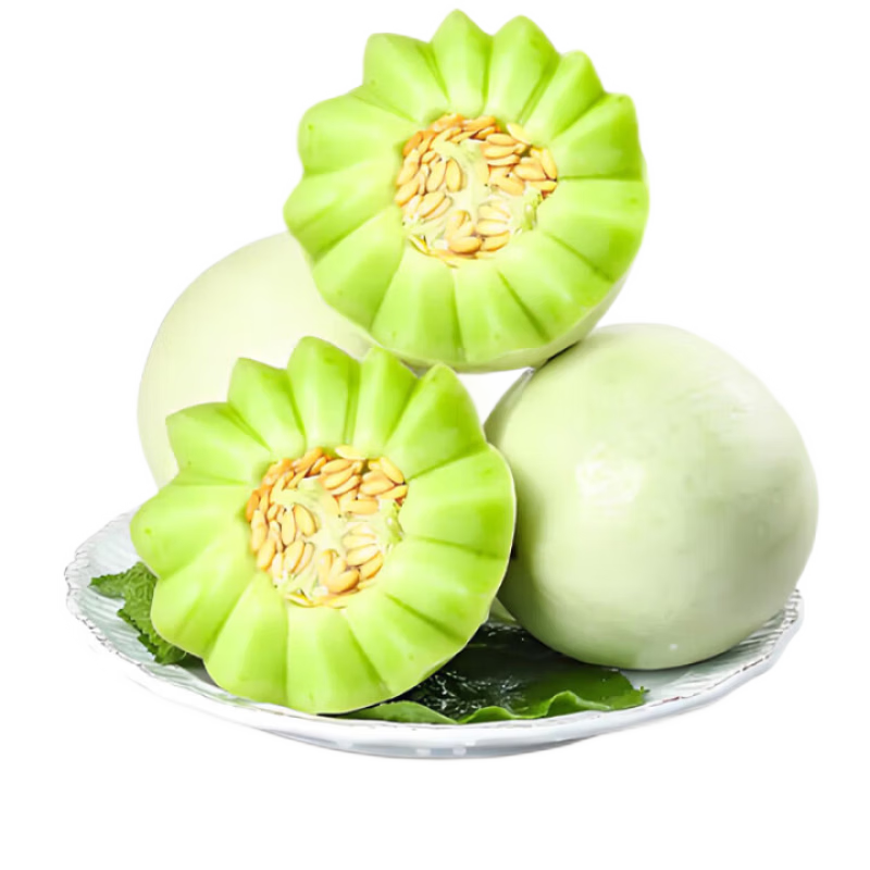 京觅山东玉菇冰淇淋甜瓜 1粒装 净重1.5-2斤 新鲜水果源头直发包邮