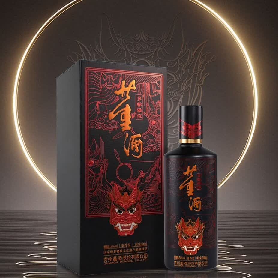 董酒官方旗舰店 多彩傩仪 董香型白酒 乔迁送礼 宴席用酒 纯粮固态 54度 500mL 6瓶 整箱装京仓发货