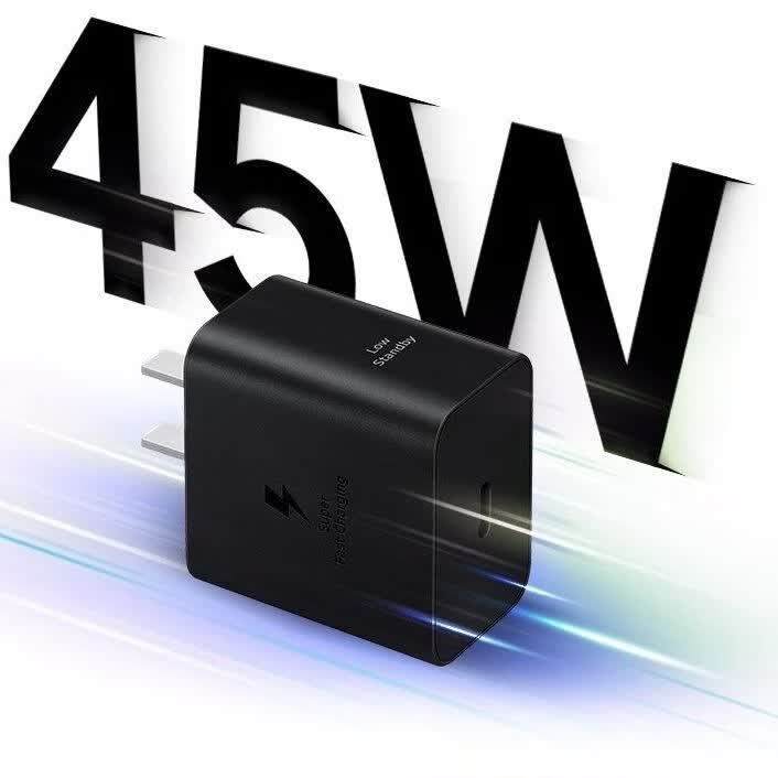 三星(SAMSUNG)原装三星45W充电器超级快充S25 Ultra/24U/S25+/23/22/W25/GalaxyZ Flip6/Fold5数据线充电线插头 45W套装【充电头+1.0米线】